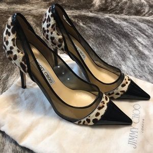 NWOT Jimmy Choo Leopard Pumps 39 (US 8)